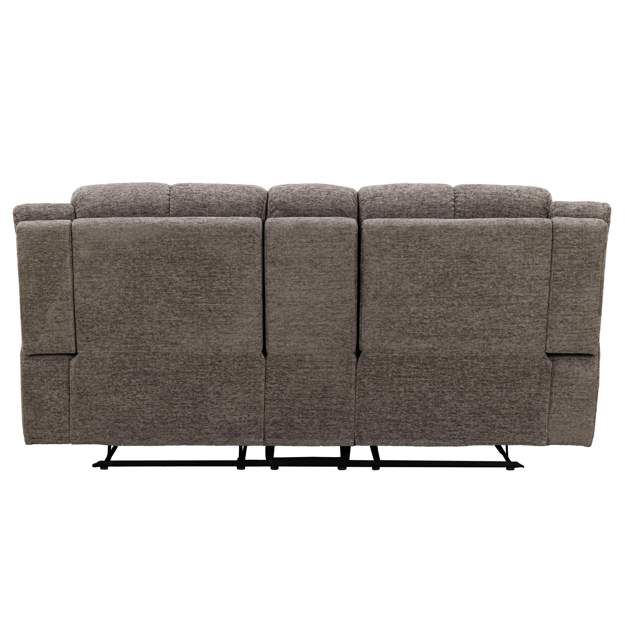 BUSTER - CABOT STONE Manual Dual Reclining Console Loveseat - Image 6