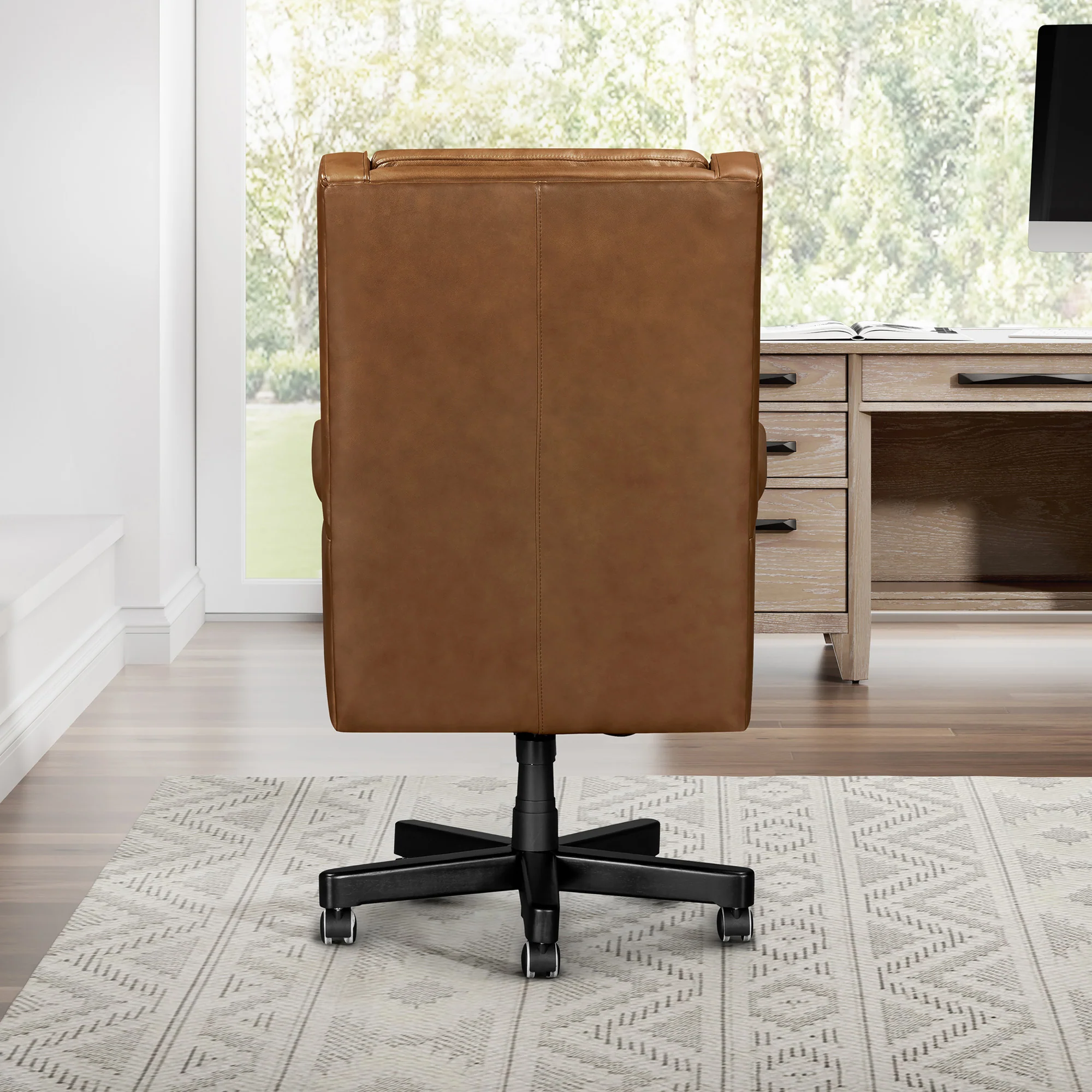 DC-132-RECH - RENAISSANCE CHESTNUT Leather Desk Chair - Image 8