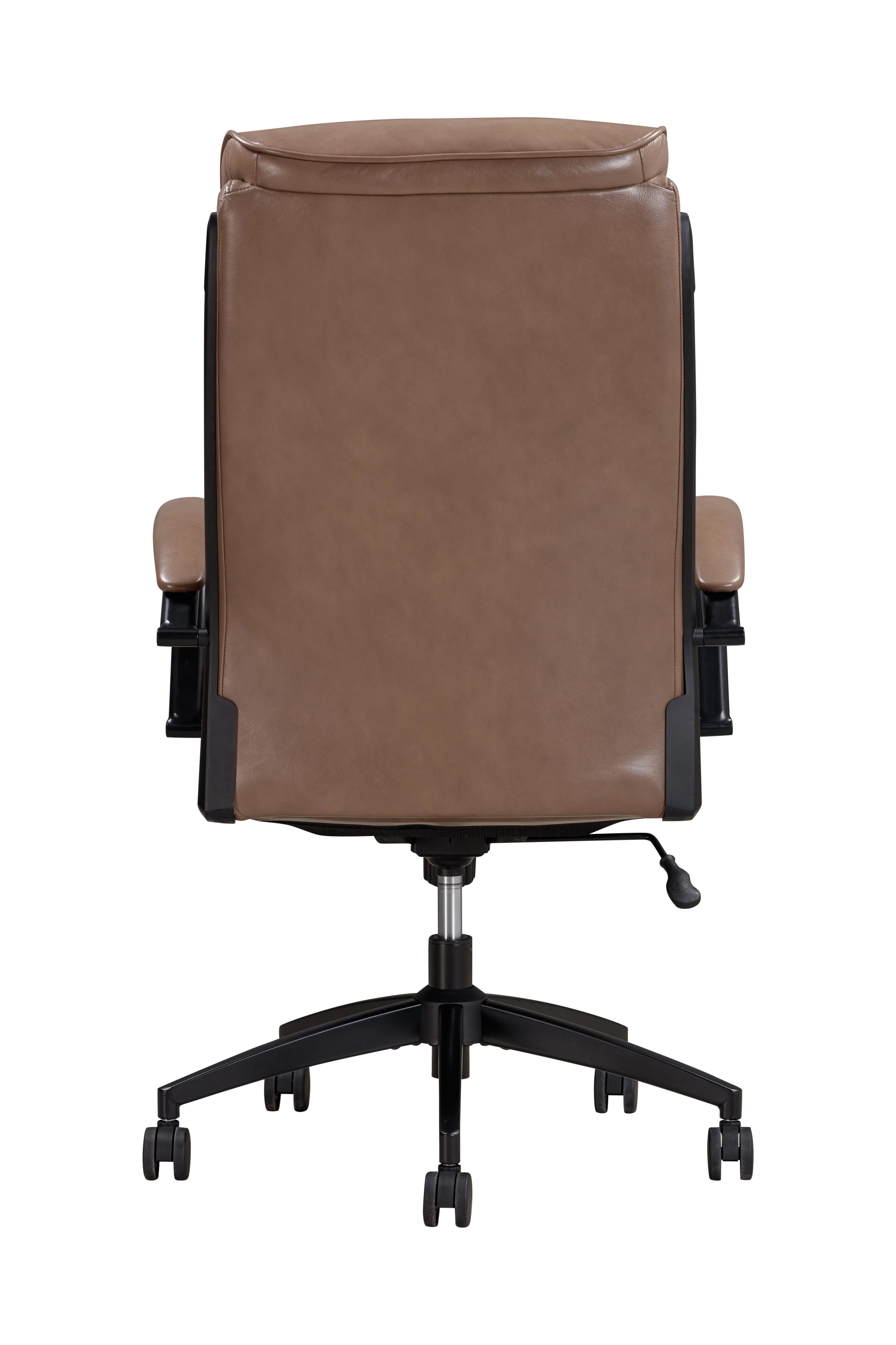 DC#370-SMLT - SMOOTH LATTE Leather Desk Chair - Image 5
