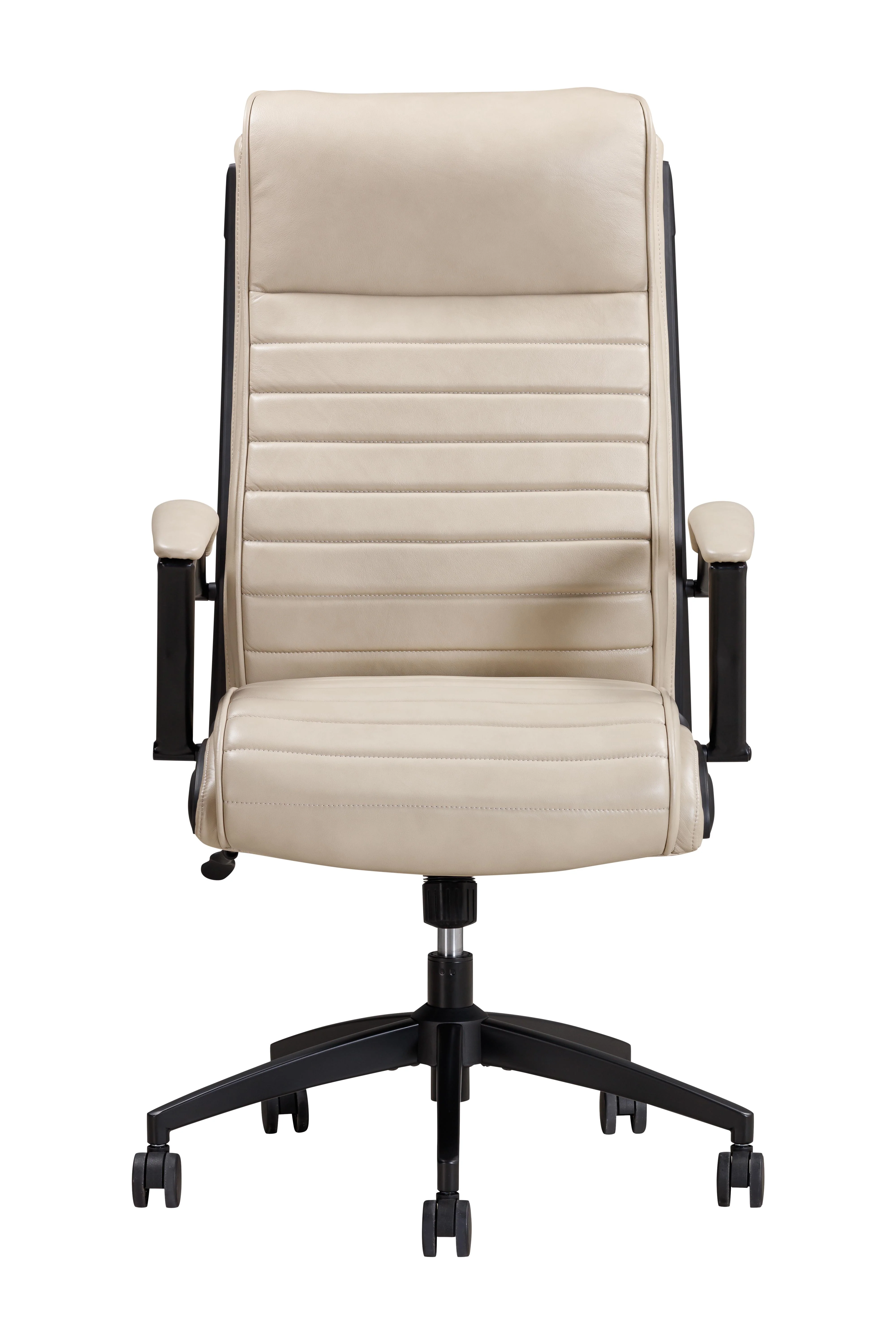 DC#370-ATLI - ANTIQUE LINEN Leather Desk Chair - Image 9