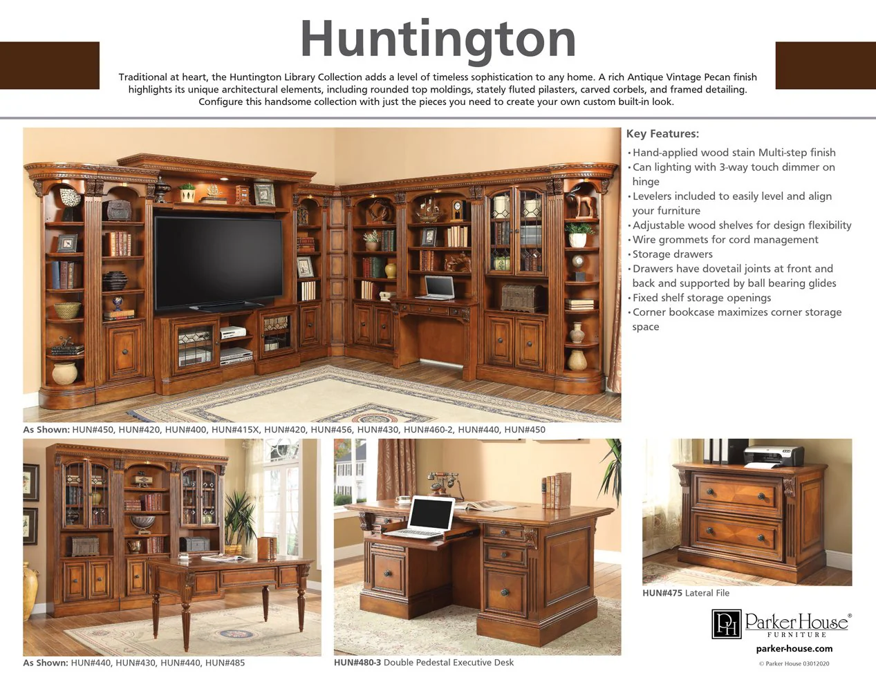 HUNTINGTON Outside Corner Bookcase - Image 3