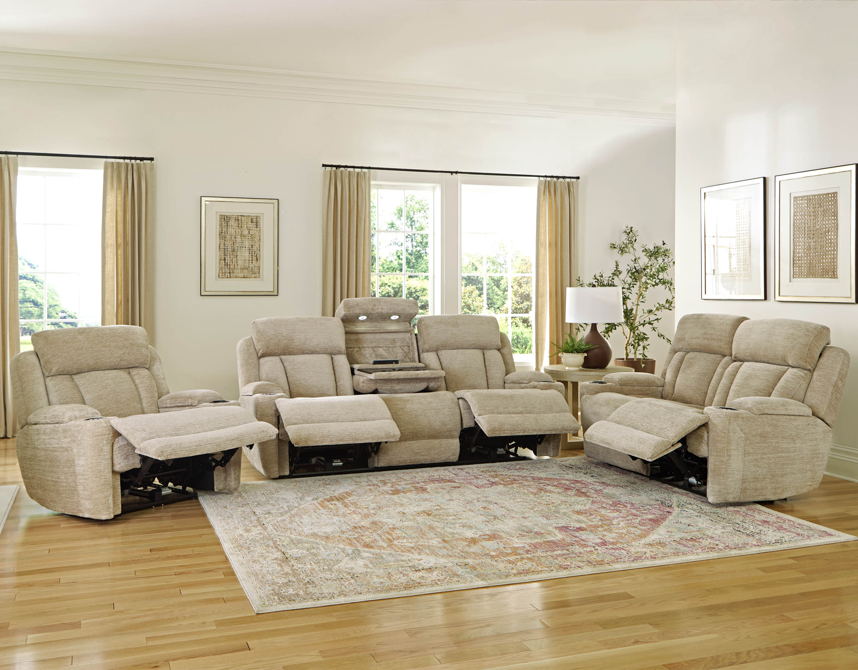 DALTON - LUCKY FAWN Power Loveseat - Image 4