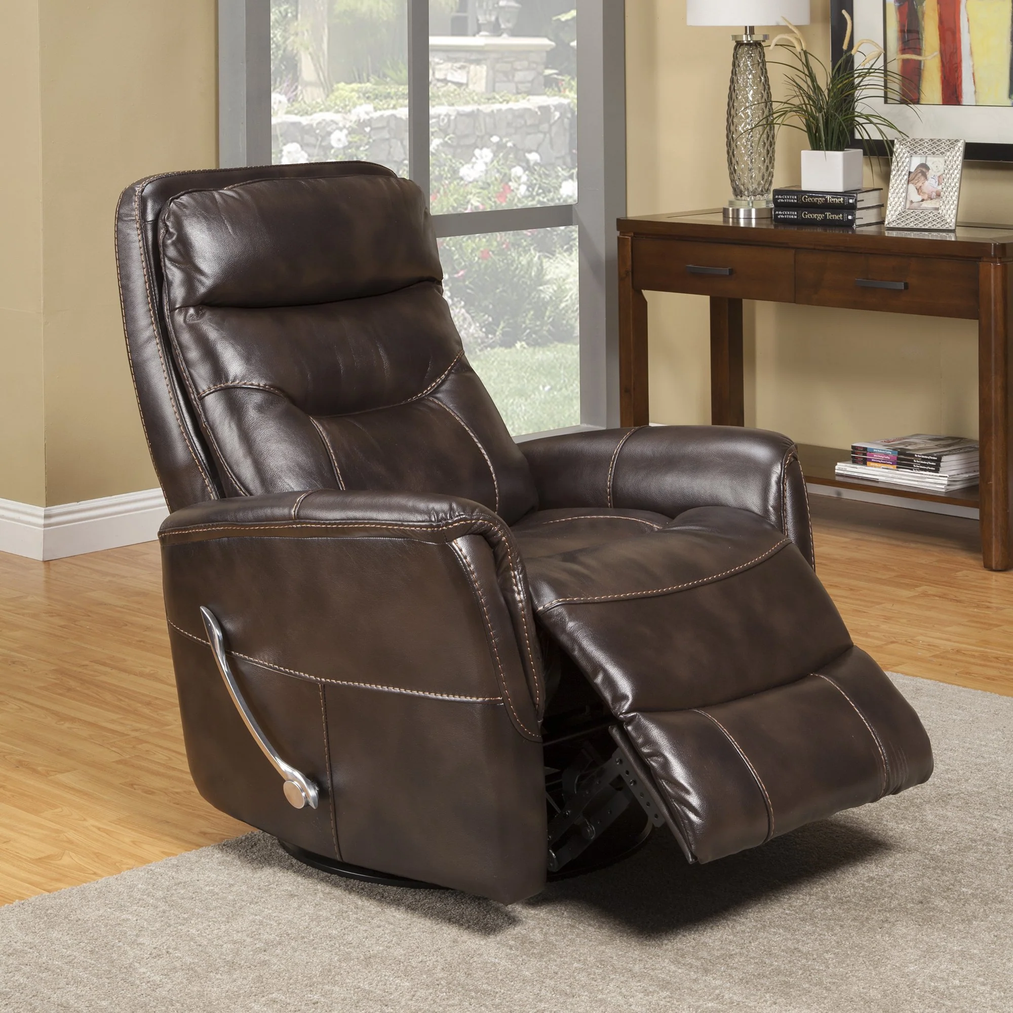 GEMINI - TRUFFLE Manual Swivel Glider Recliner - Image 3