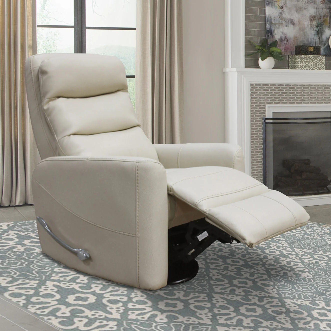 HERCULES - OYSTER Manual Swivel Glider Recliner - Image 5