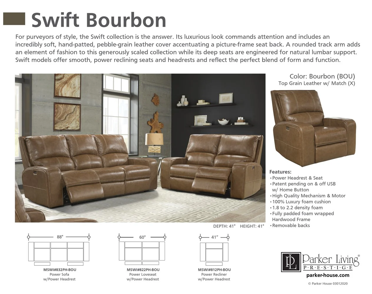 SWIFT - BOURBON Power Recliner - Image 4